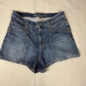 American Eagle Strigid Super High-Waisted Relaxed Utility Short Sz 10